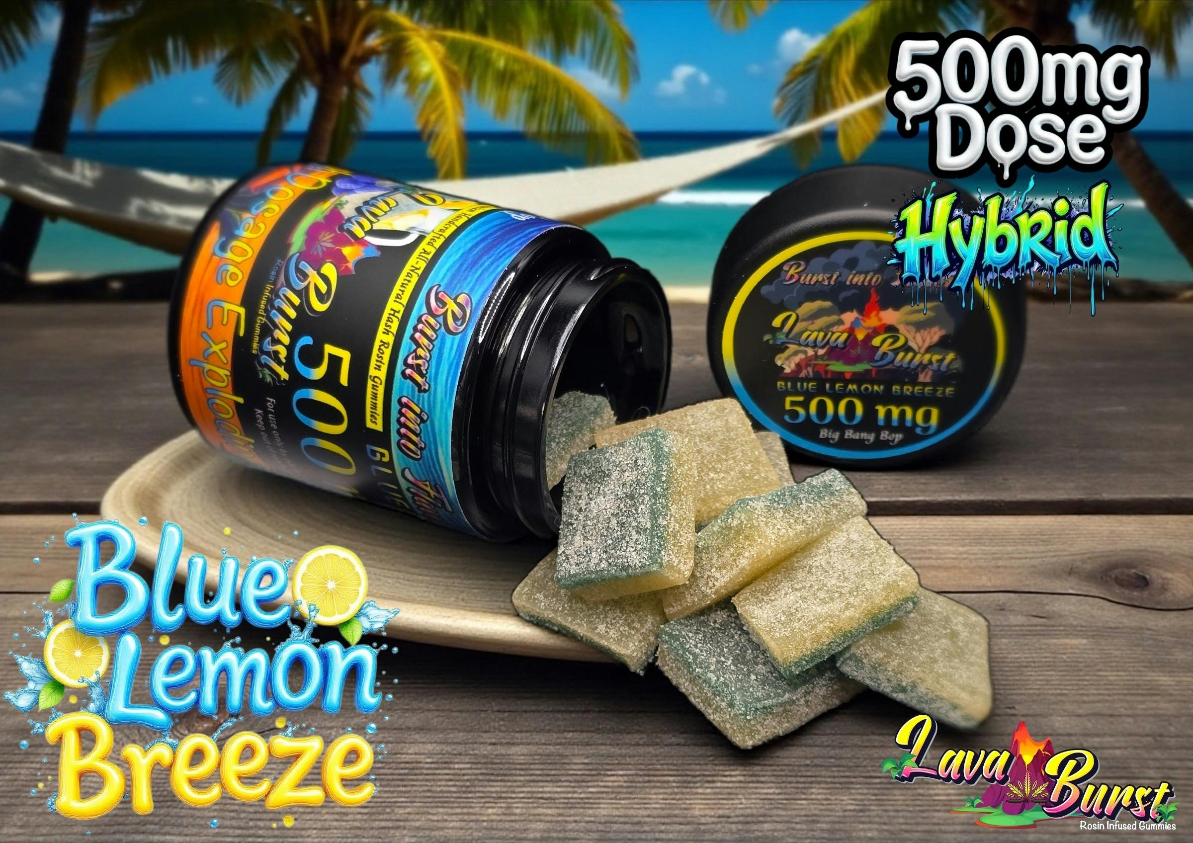 MED - Equilibrium Rosin Gummies Blueberry Breeze (H) 500mg 10pk