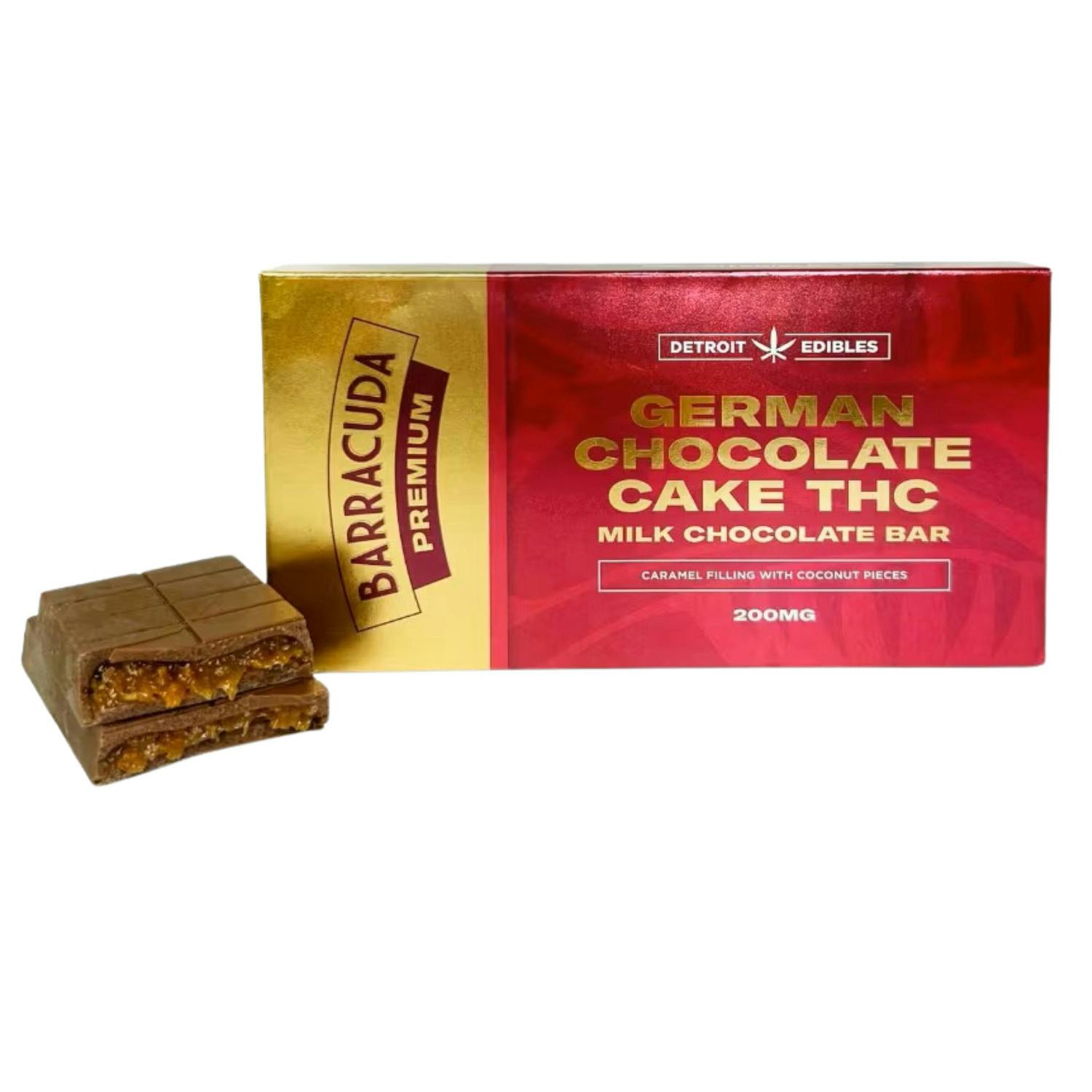Barracuda 200mg Premium Milk Chocolate Bar German Chocolate Cake