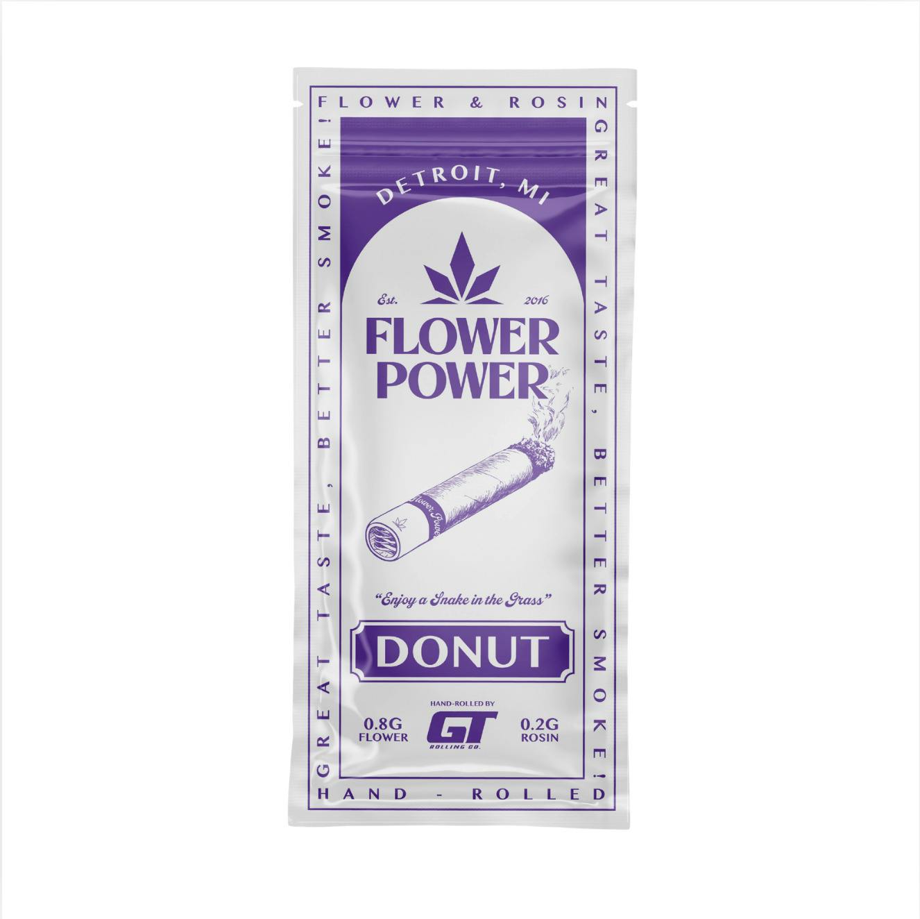 Flower Power 1g Hand Rolled Donut Mega x Mega