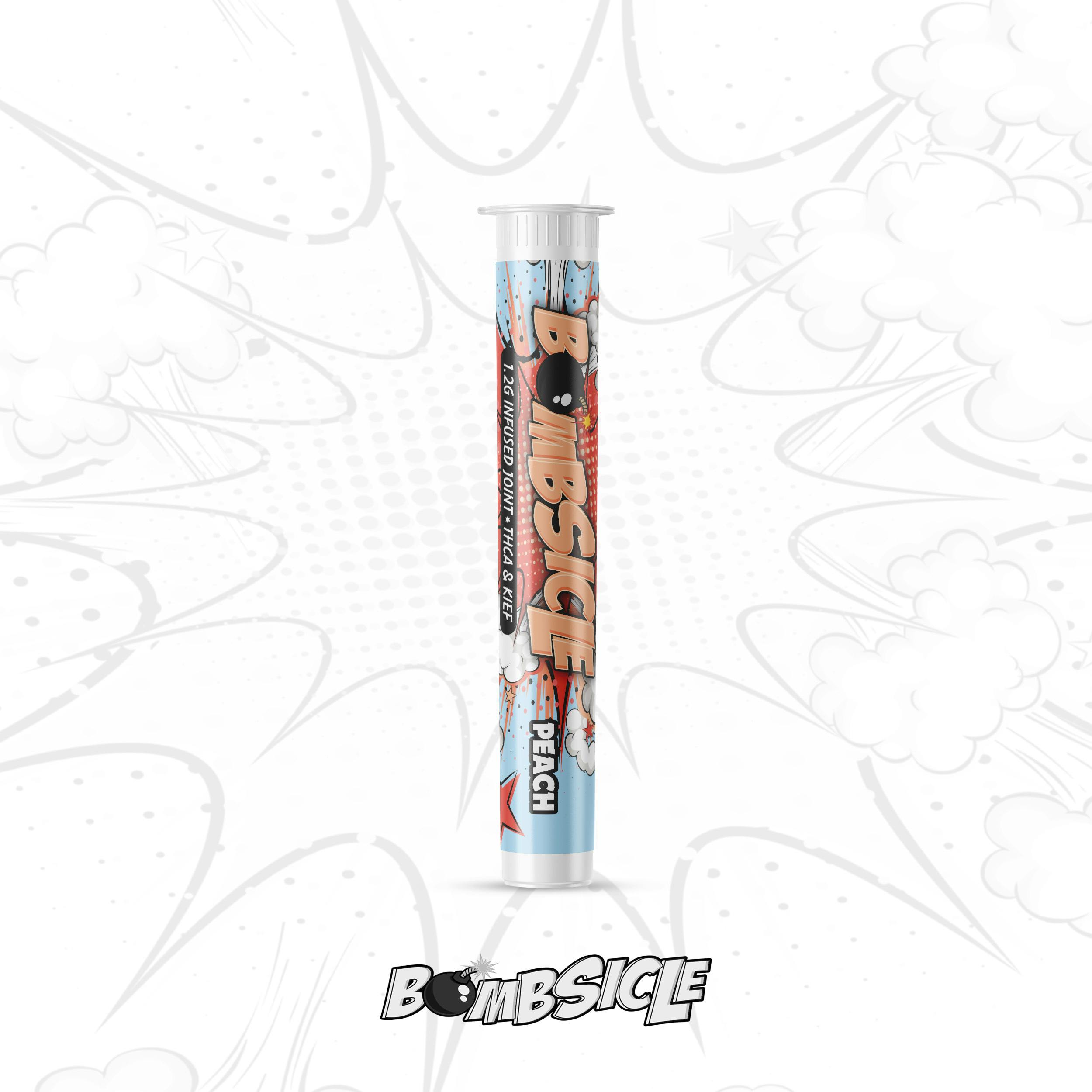 Bombsicle 1.2g THCa & Kief Infused Preroll Peach
