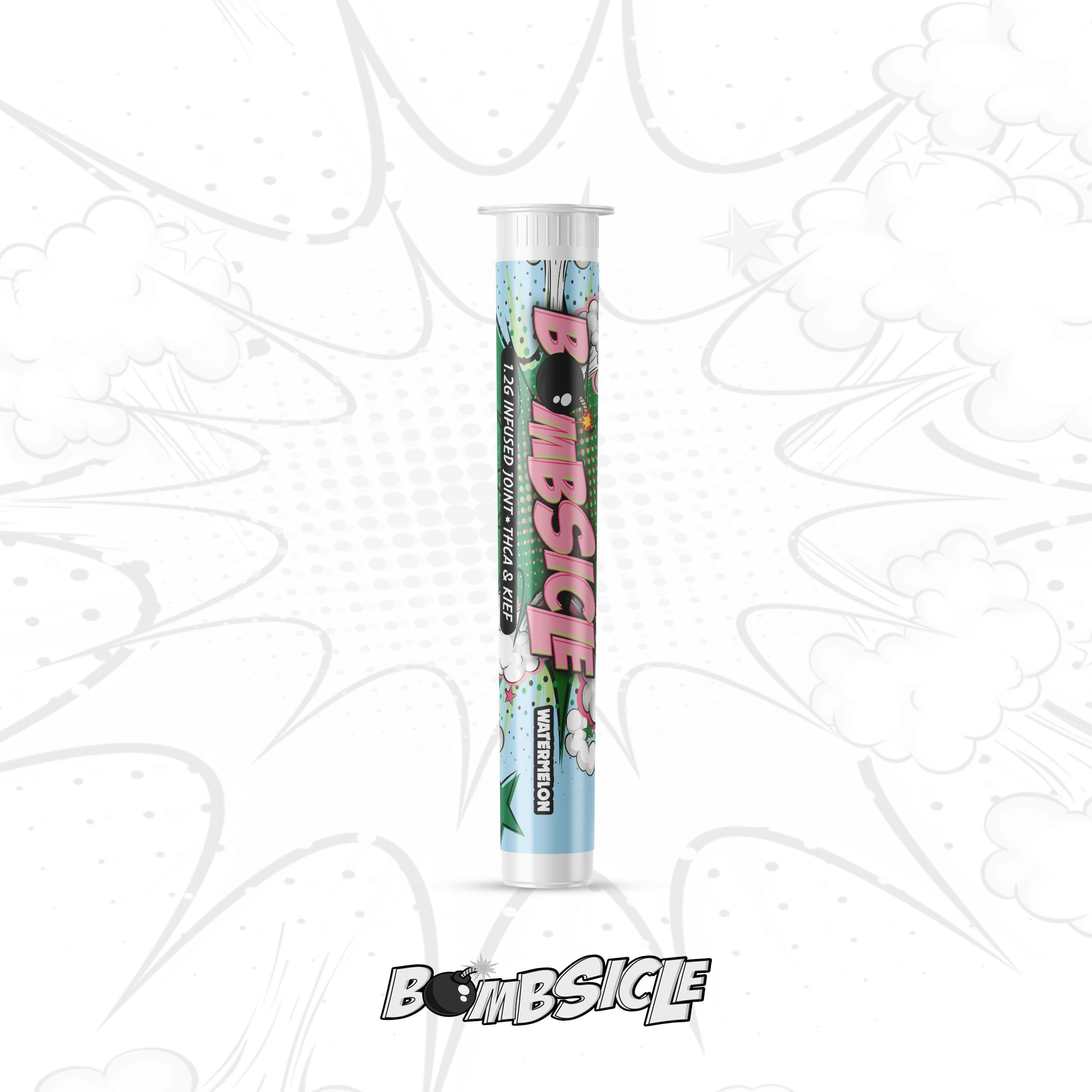 Bombsicle 1.2g THCa & Kief Infused Preroll Watermelon