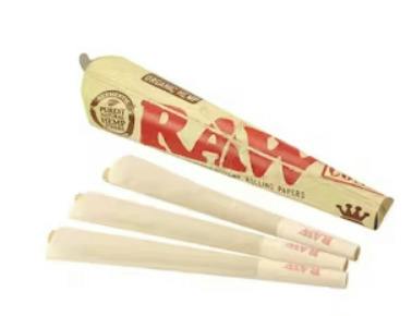 RAW Papers | Organic Hemp Cones King | 3pk
