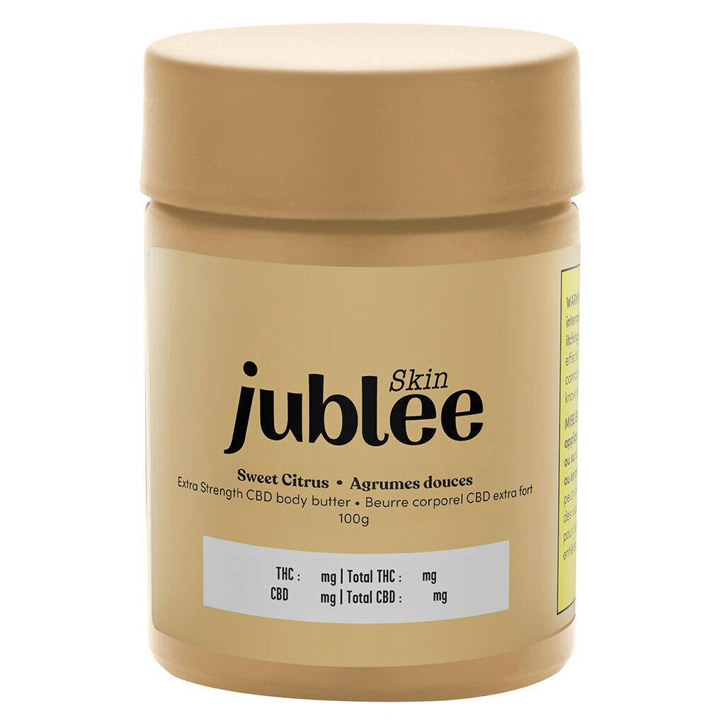 Extra Strength CBD Body Butter Sweet Citrus 100g - jublee