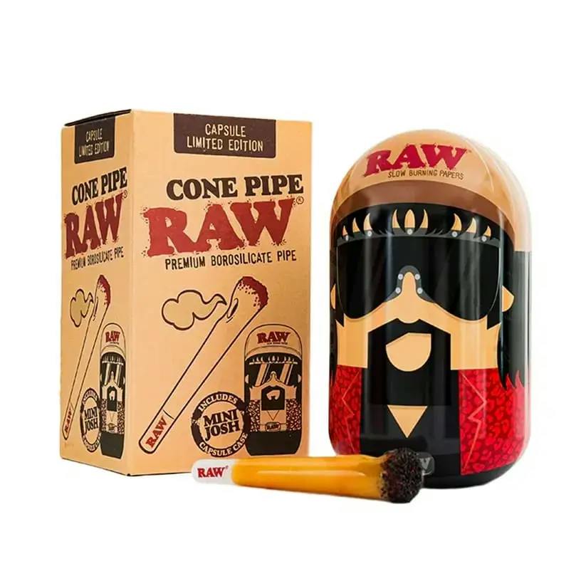 RAW 5" Cone Hand Pipe in Collectible Tin