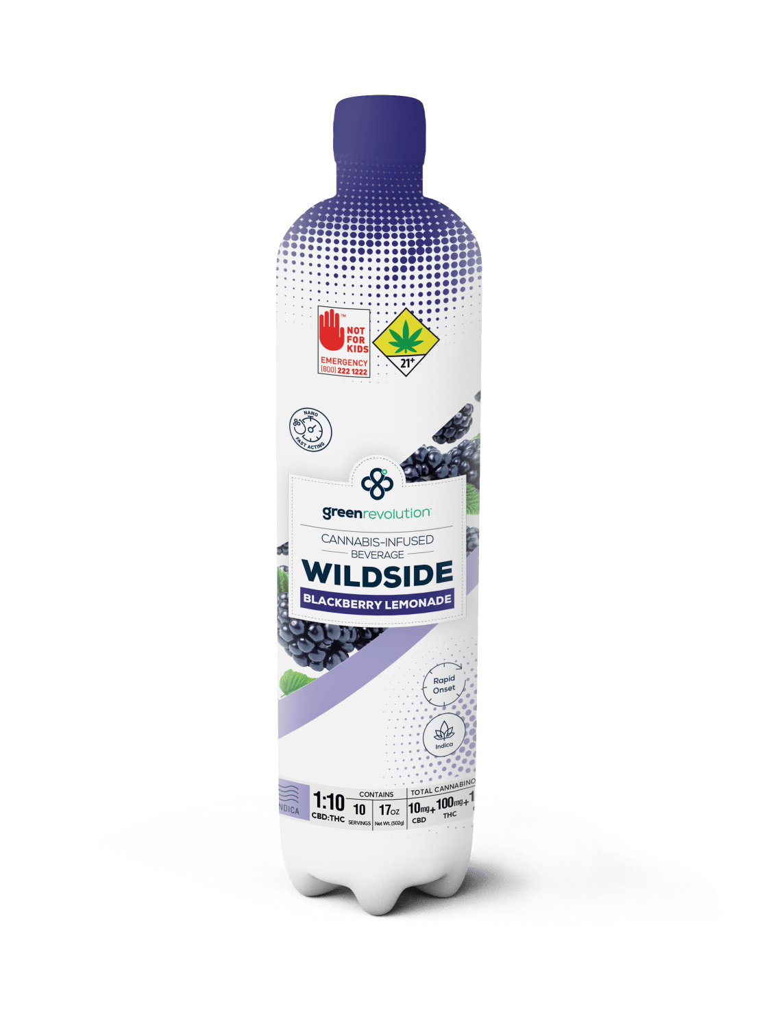 Green Revolution Wild Side Blackberry Lemonade 33mg 12oz by Green Revolution