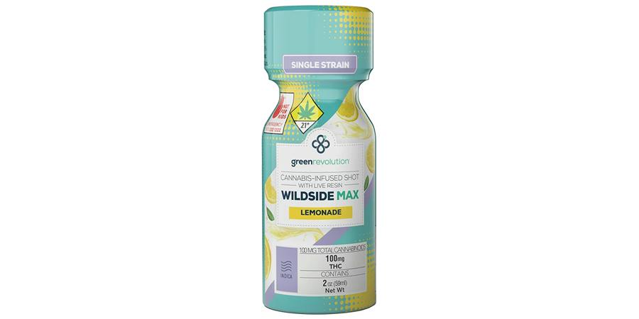 Green Revolution Wildside Shot Lemonade MAX (I) 100mg 2oz by Green Revolution