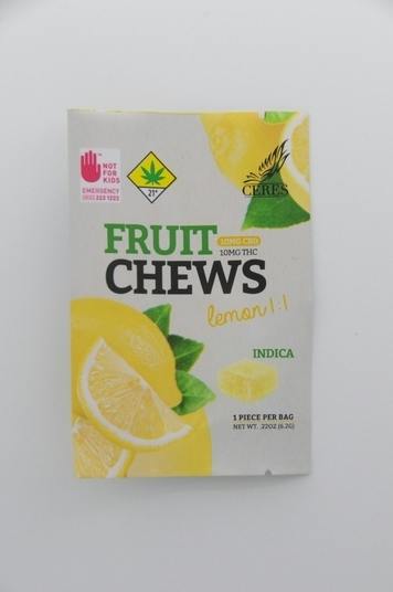 Ceres Lemon Fruit Chews 1:1 (I) 10mg by Ceres Garden