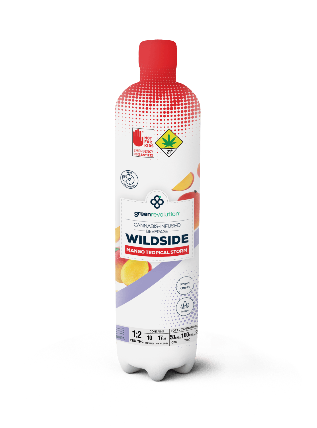 Green Revolution Nano Wildside Mango Tropical Storm 20:1 CBD 220mg by Green Revolution