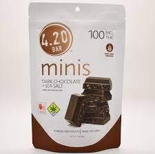 4.20 Minis Dark Chocolate Sea Salt 10pk 100mg by 4.20 Mini