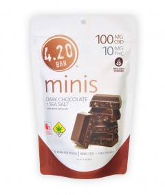 4.20 Minis Dark Chocolate Sea Salt 10:1 (CBD) 10pk 100mg by 4.20 Mini