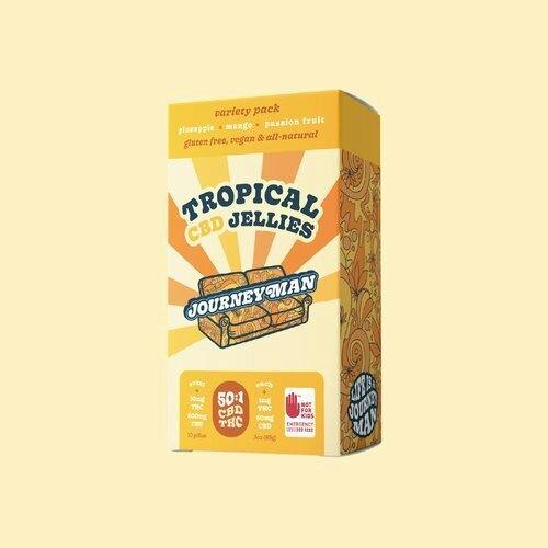Journeyman Tropical Jellies (CBD/THC) 50:1 10pk 510mg by Journeyman