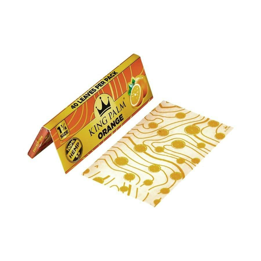 King Palm Orange 1 1/4" Hemp Papers