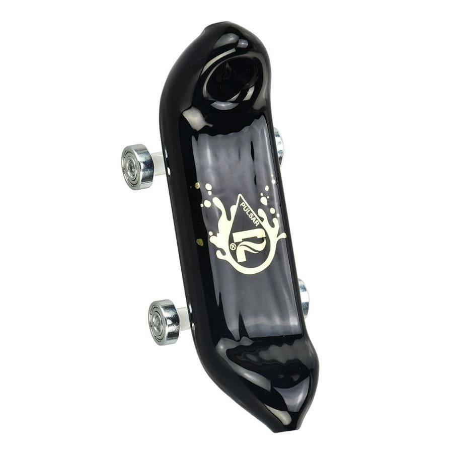 Pulsar 4.75" Rolling Skateboard Hand Pipe - Black