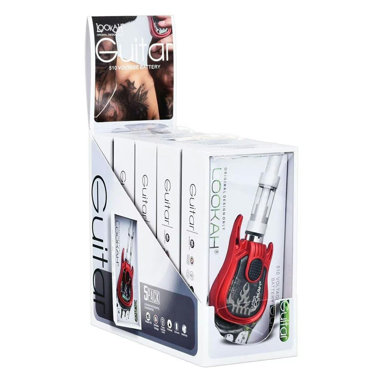Lookah Guitar Variable Voltage 510 Vape Battery - Red