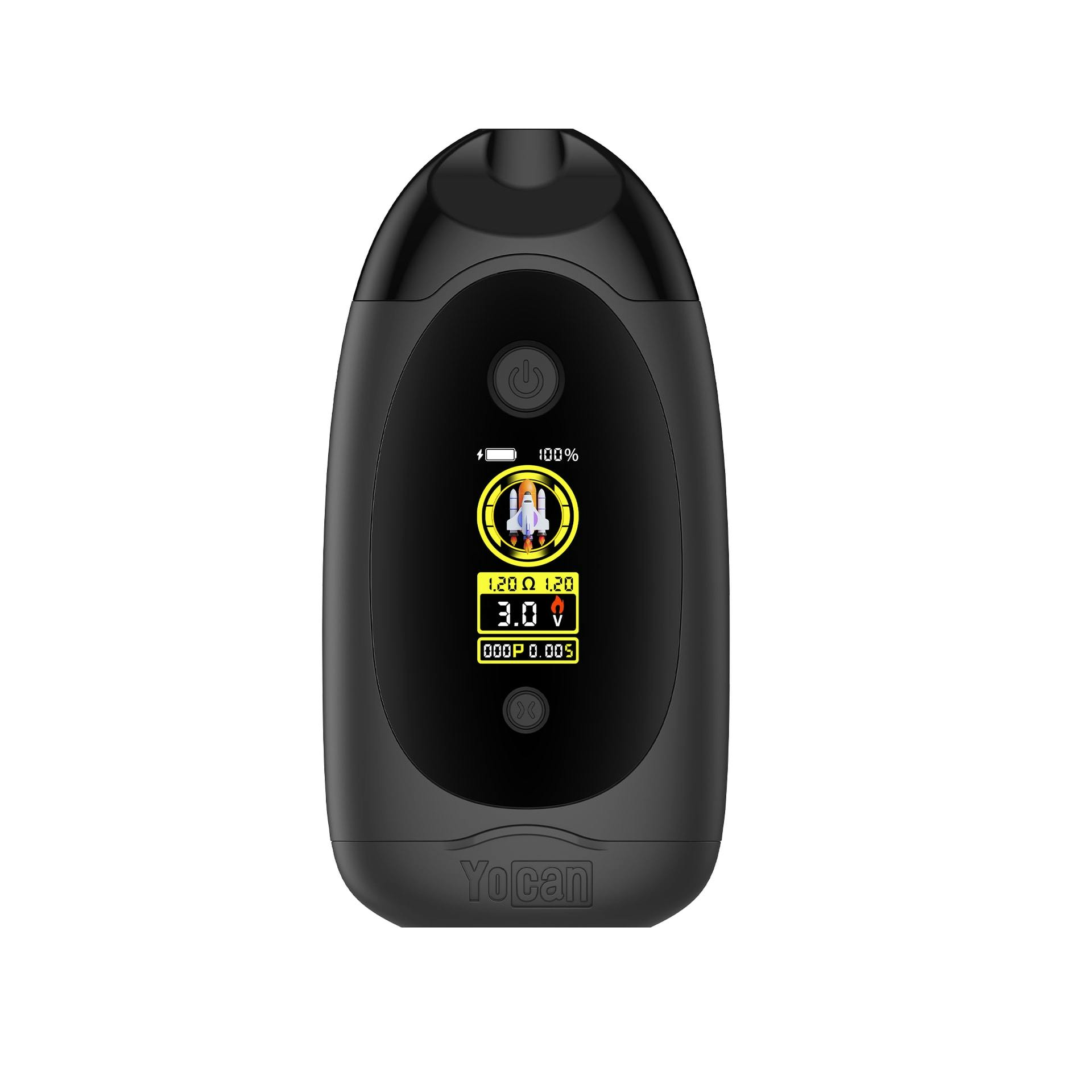 Yocan, Dubb Dual Cartridge Digital 510 Battery, Black