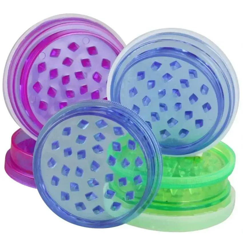 2.5" 2-Piece Acrylic Grinder, Assorted Colours