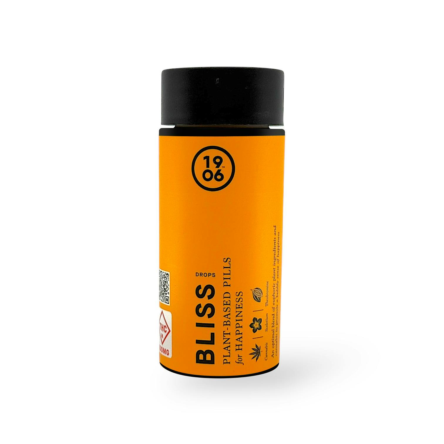 1906: Capsules | Bliss Drops 1:1 | 100mg THC : 100mg CBD | 20pk
