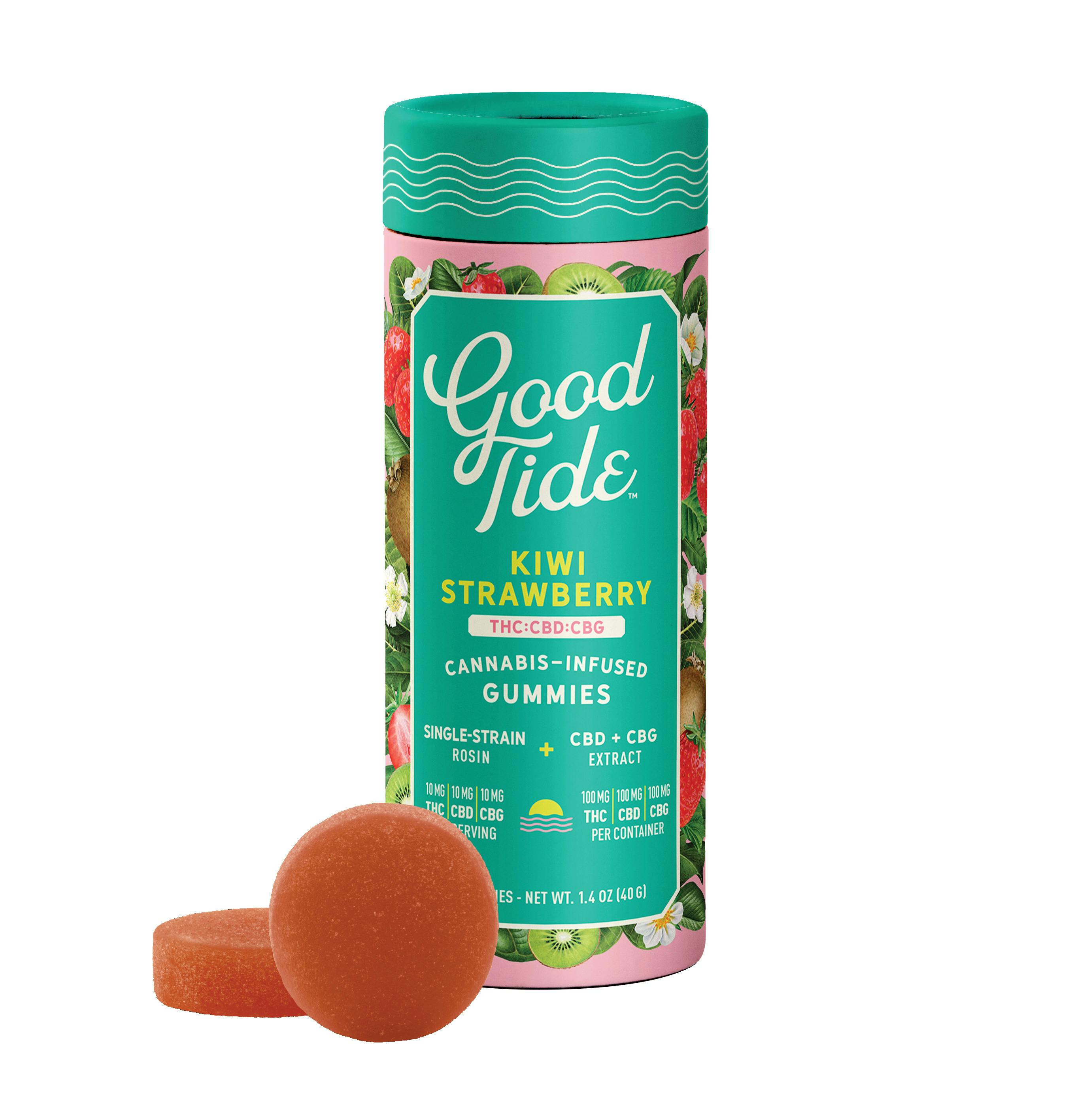 Good Tide | Kiwi Strawberry Fruit Gummies | 10mg X 10