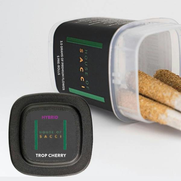 House Of Sacci | Trop Cherry 3x Infused | Infused Pre-Roll Pk | 0.5g x 7