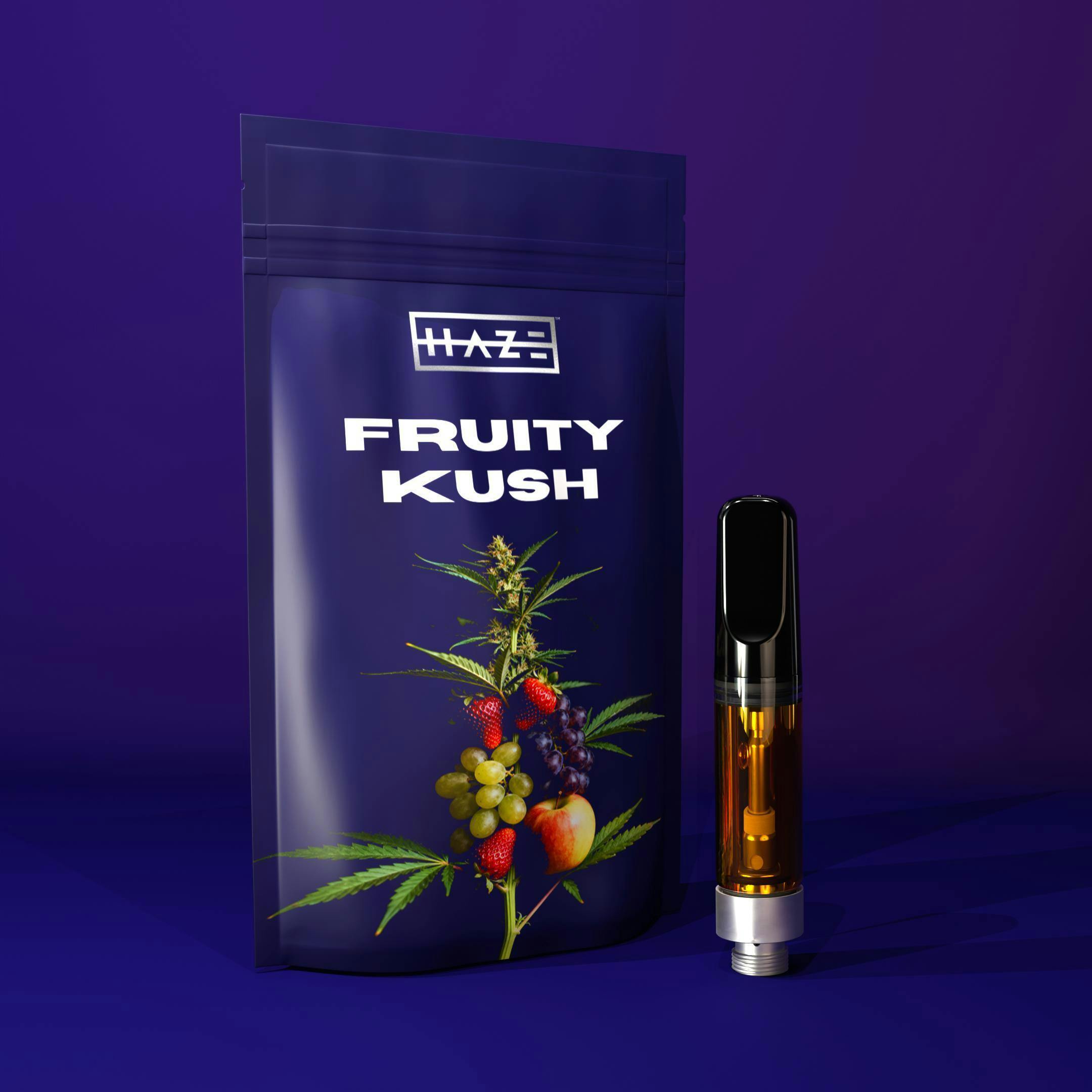 HAZE Fruity Kush (H) Live Resin Vape Cartridge