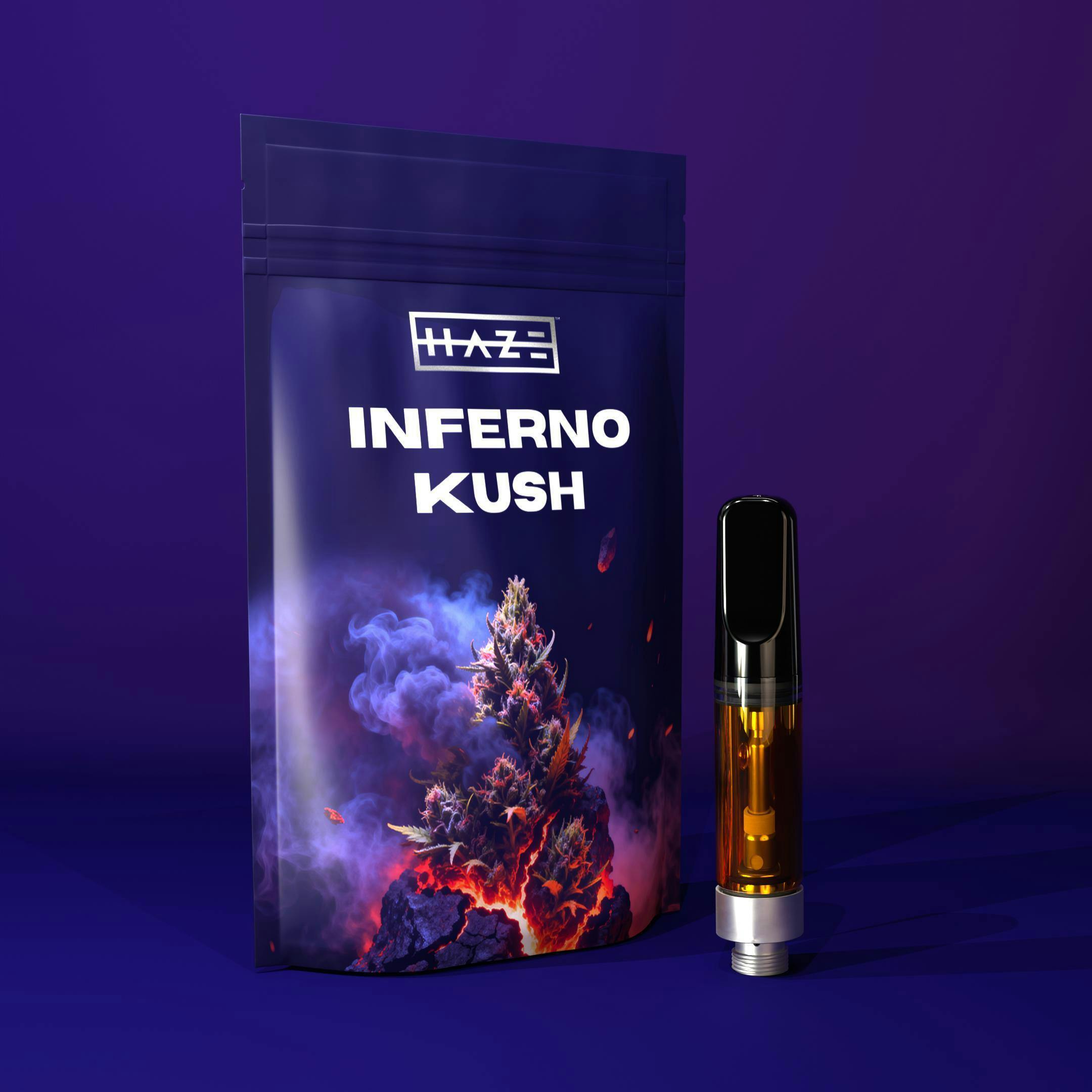 HAZE Inferno Kush (H) Live Resin Vape Cartridge