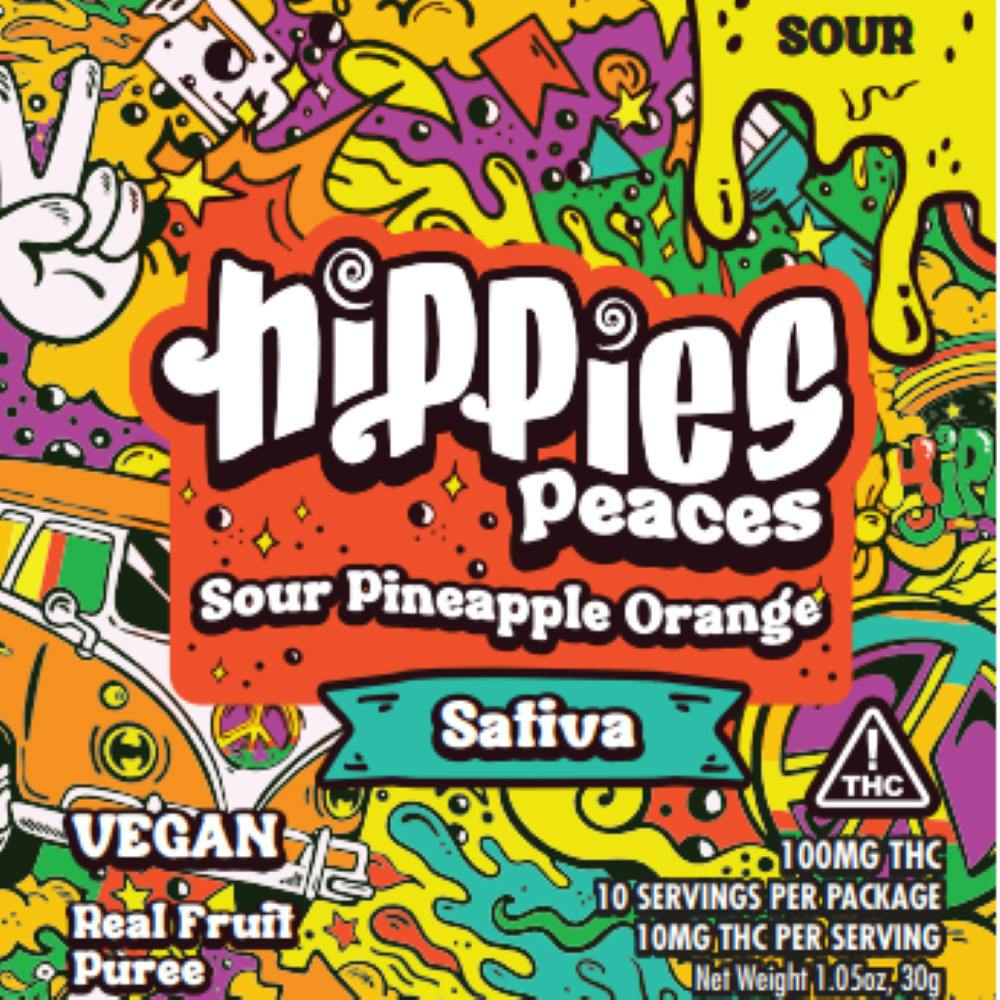Hippies Peaces Sour Pineapple Orange (S) 10mg 10pk
