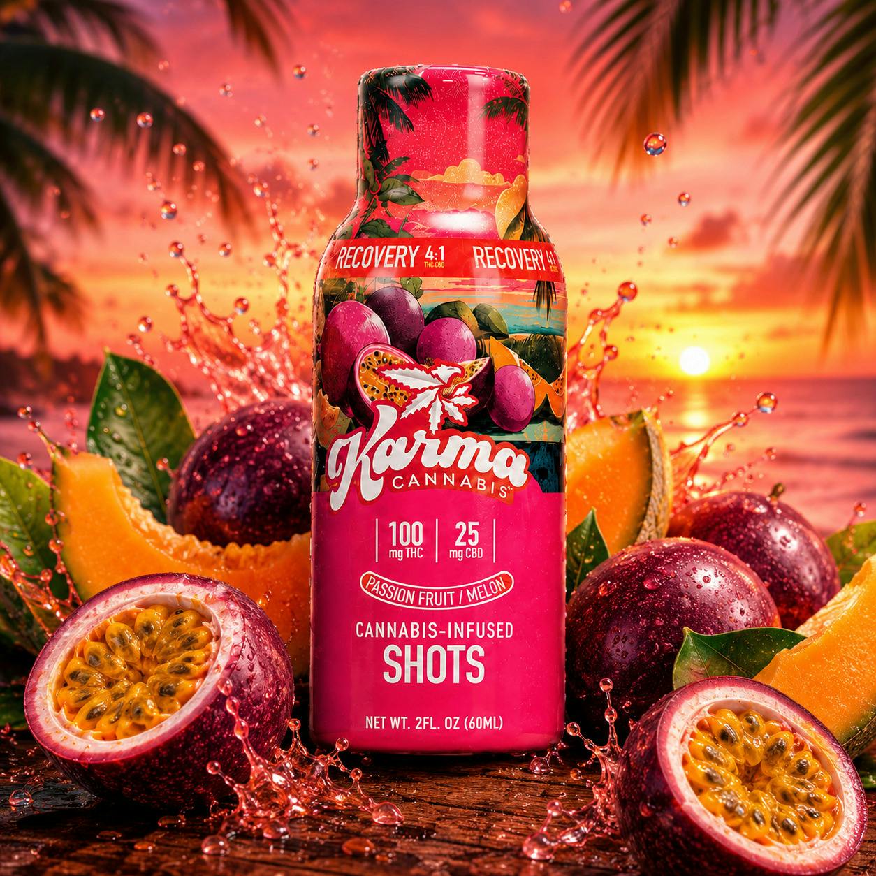 Karma Passionfruit Melon 4:1 THC:CBD 100mg