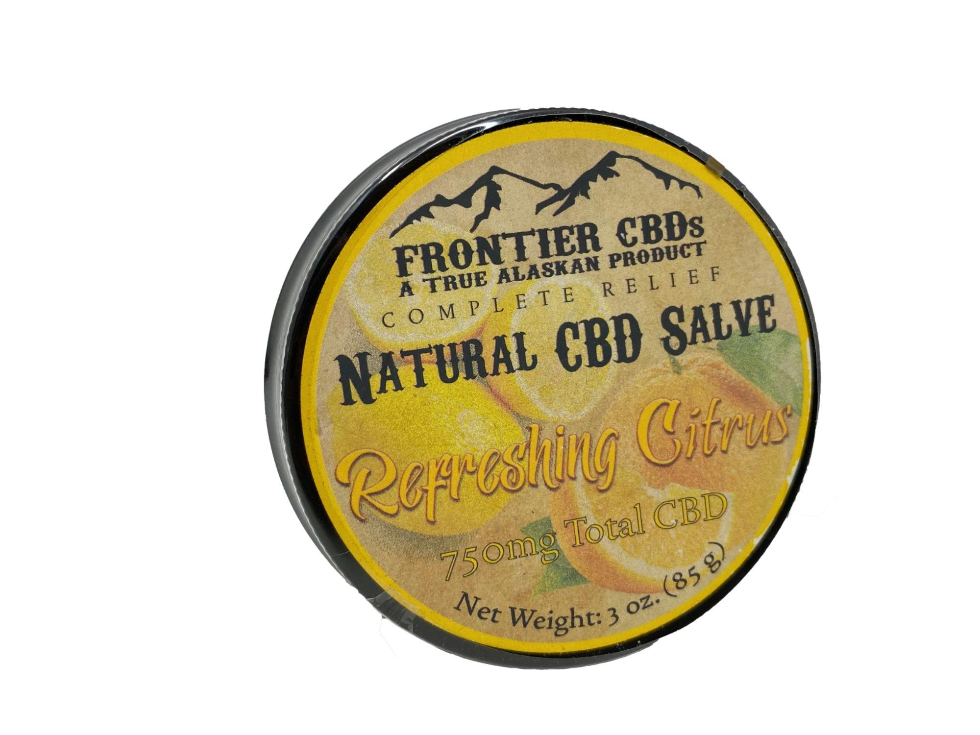 750mg Refreshing Citrus CBD Salve by Frontier CBD
