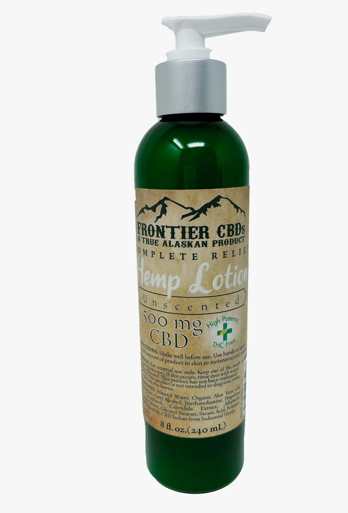 500mg Unscented Lotion by Frontier CBD