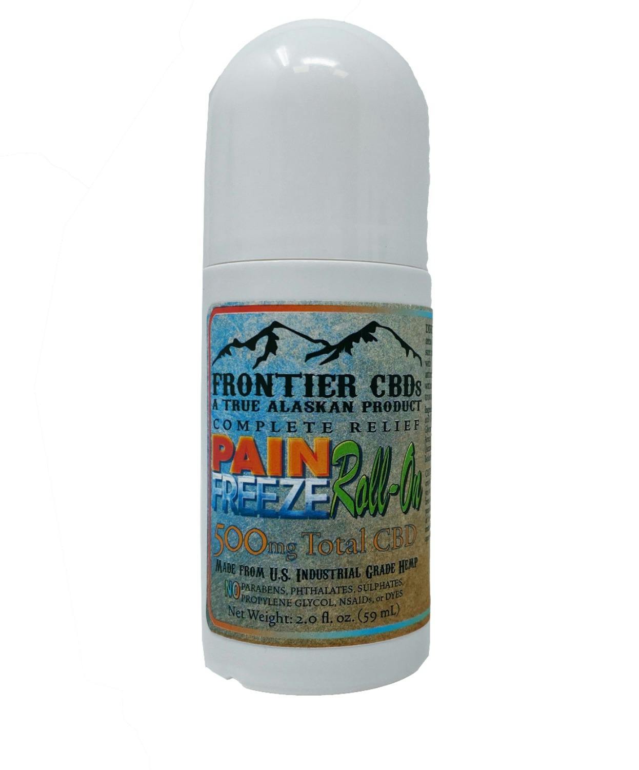 500mg CBD Pain Freeze Roll-On by Frontier CBD's