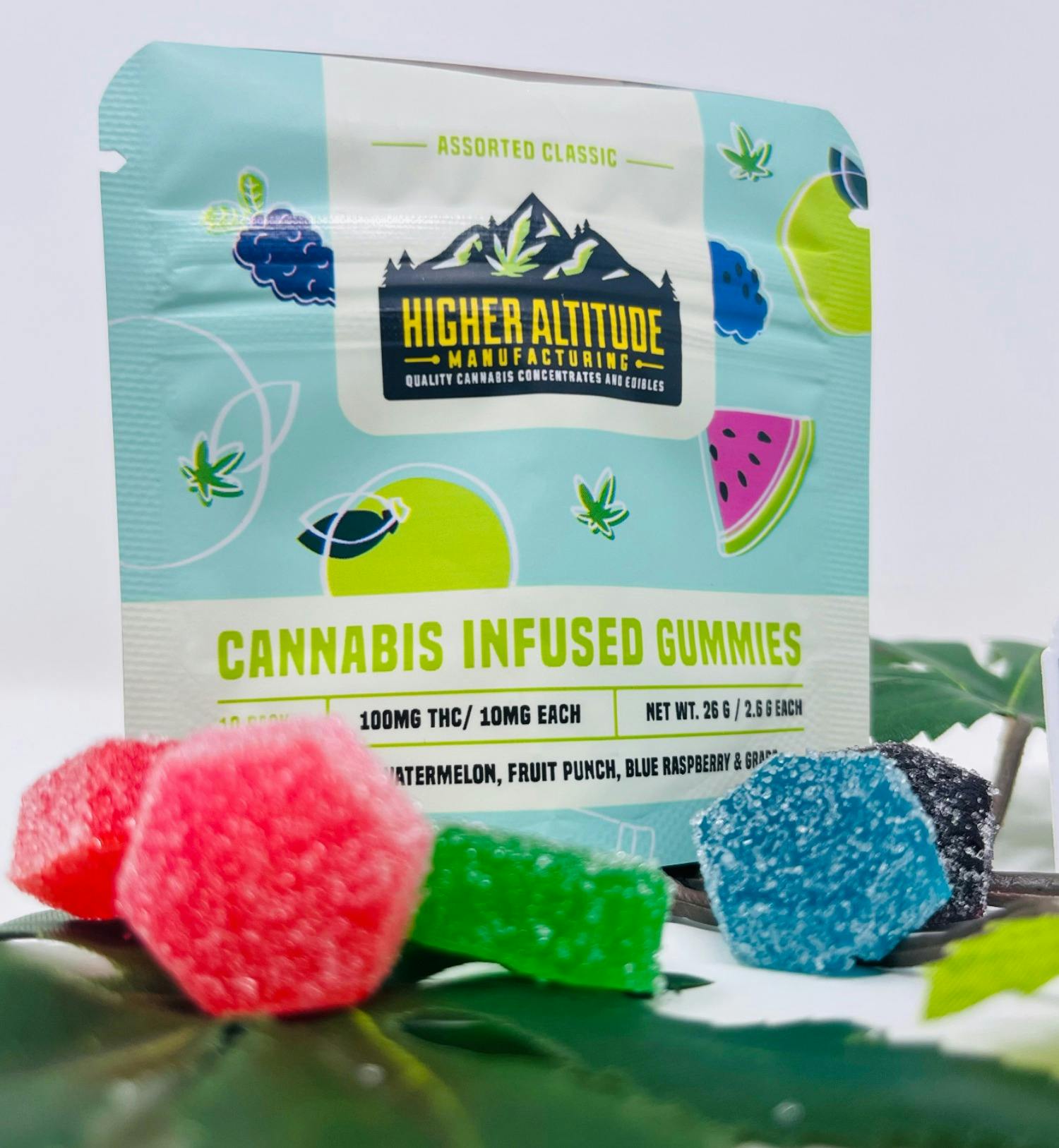100mg THC Original Assorted Classic Gummies by Higher Altitude