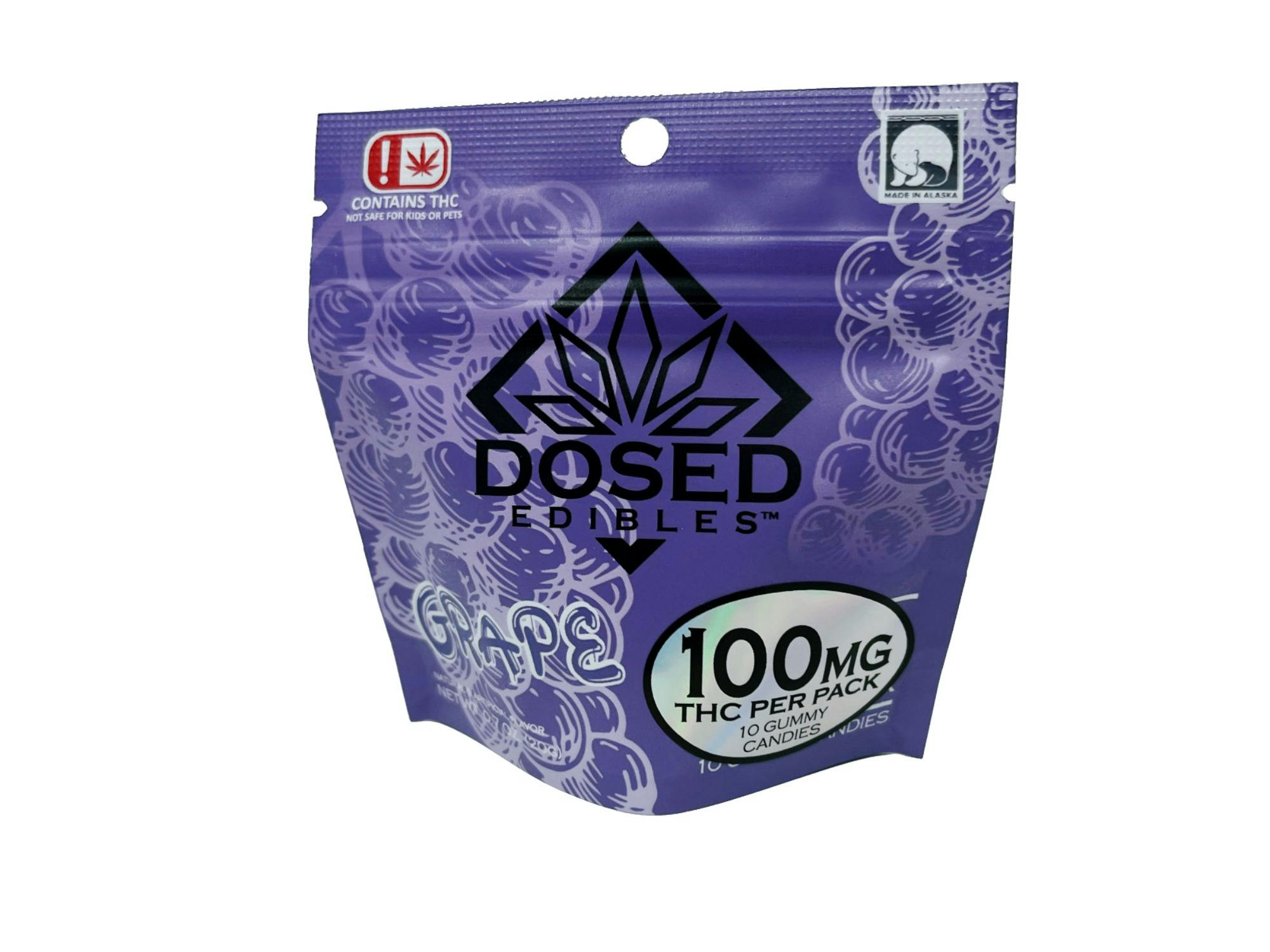 10mg THC Grape Gummy 10-Pack by Dosed