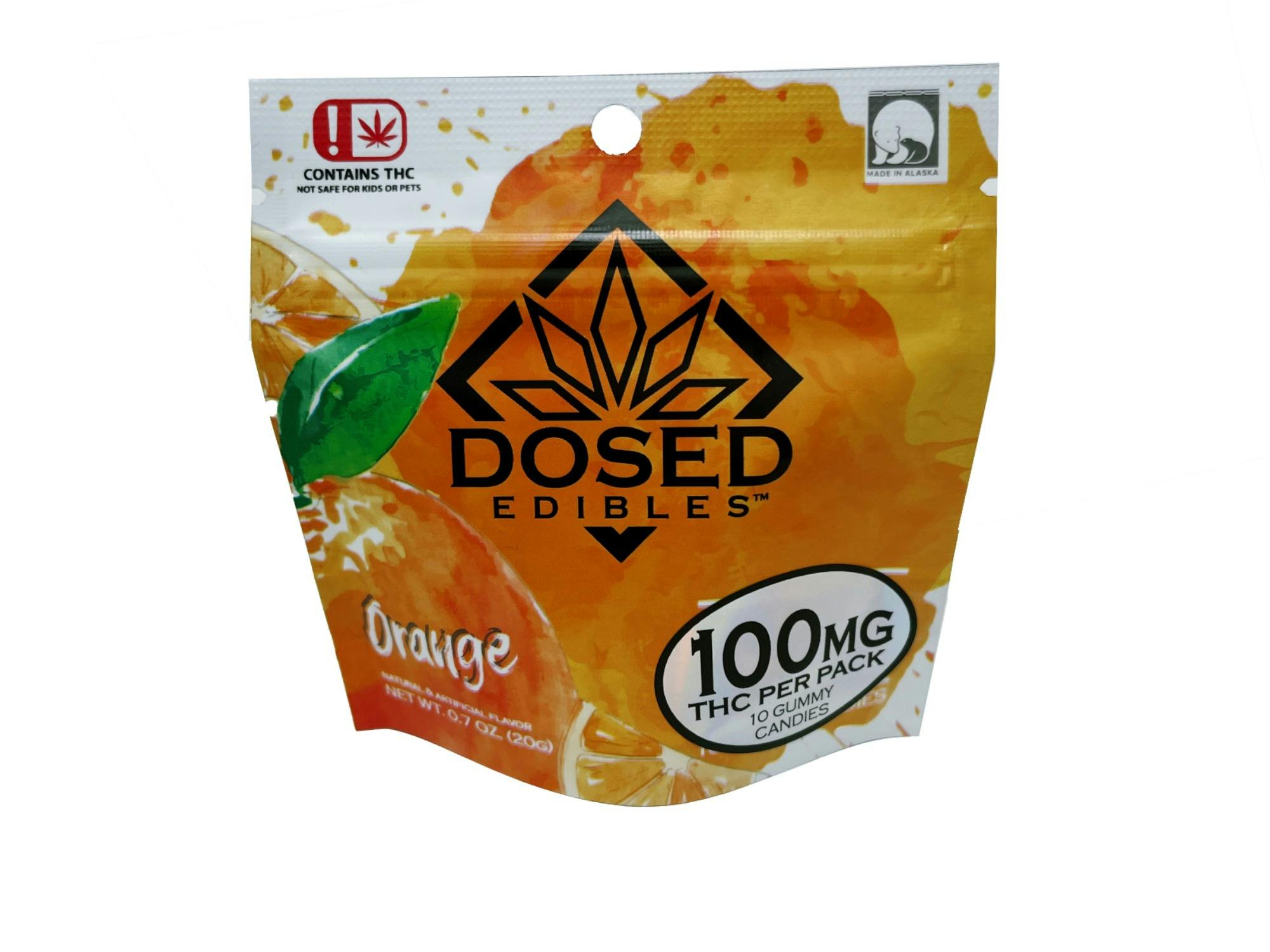 10mg THC Orange Gummy 10-Pack by Dosed