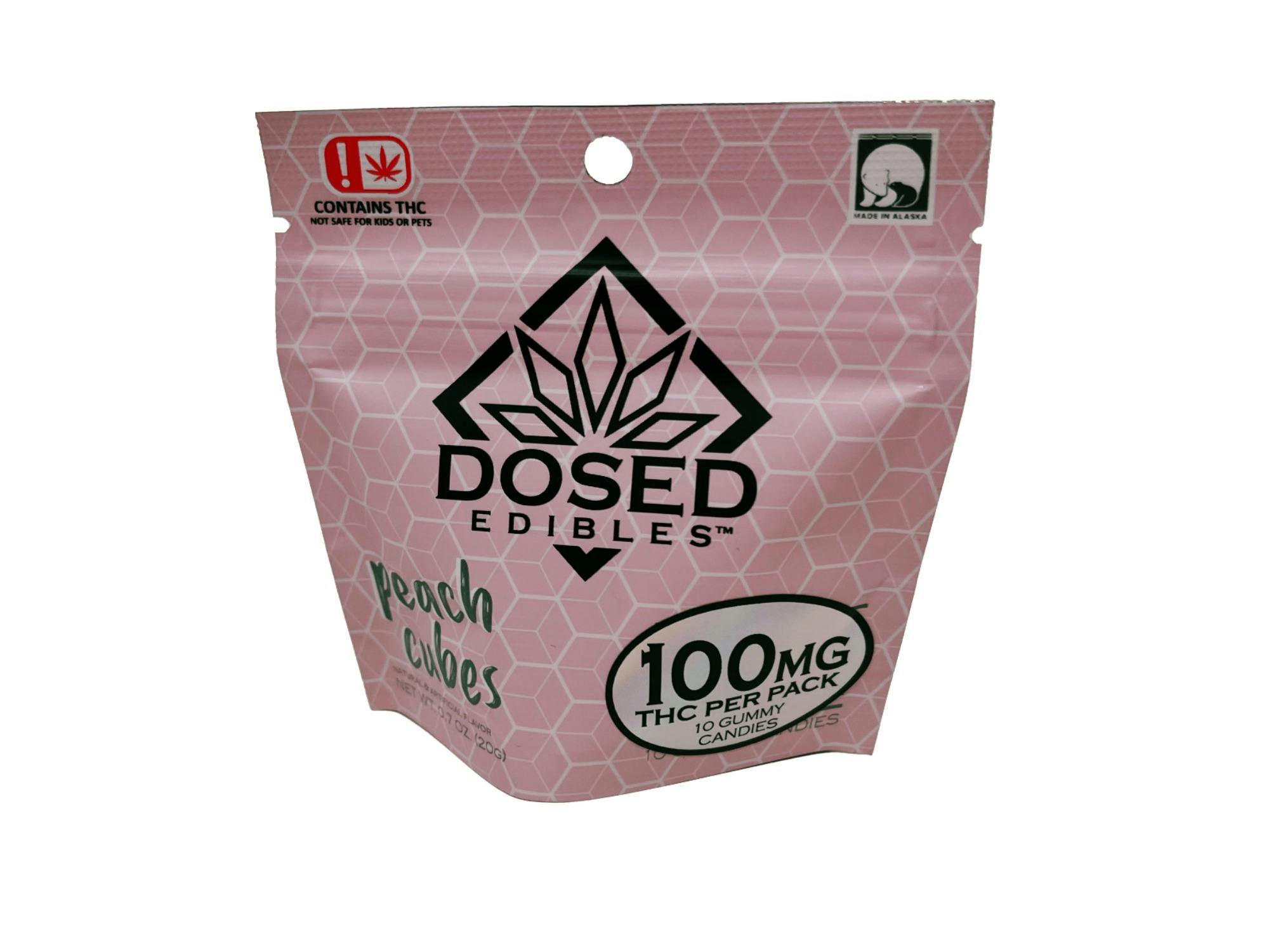 10mg THC Peach Gummy 10-Pack by Dosed