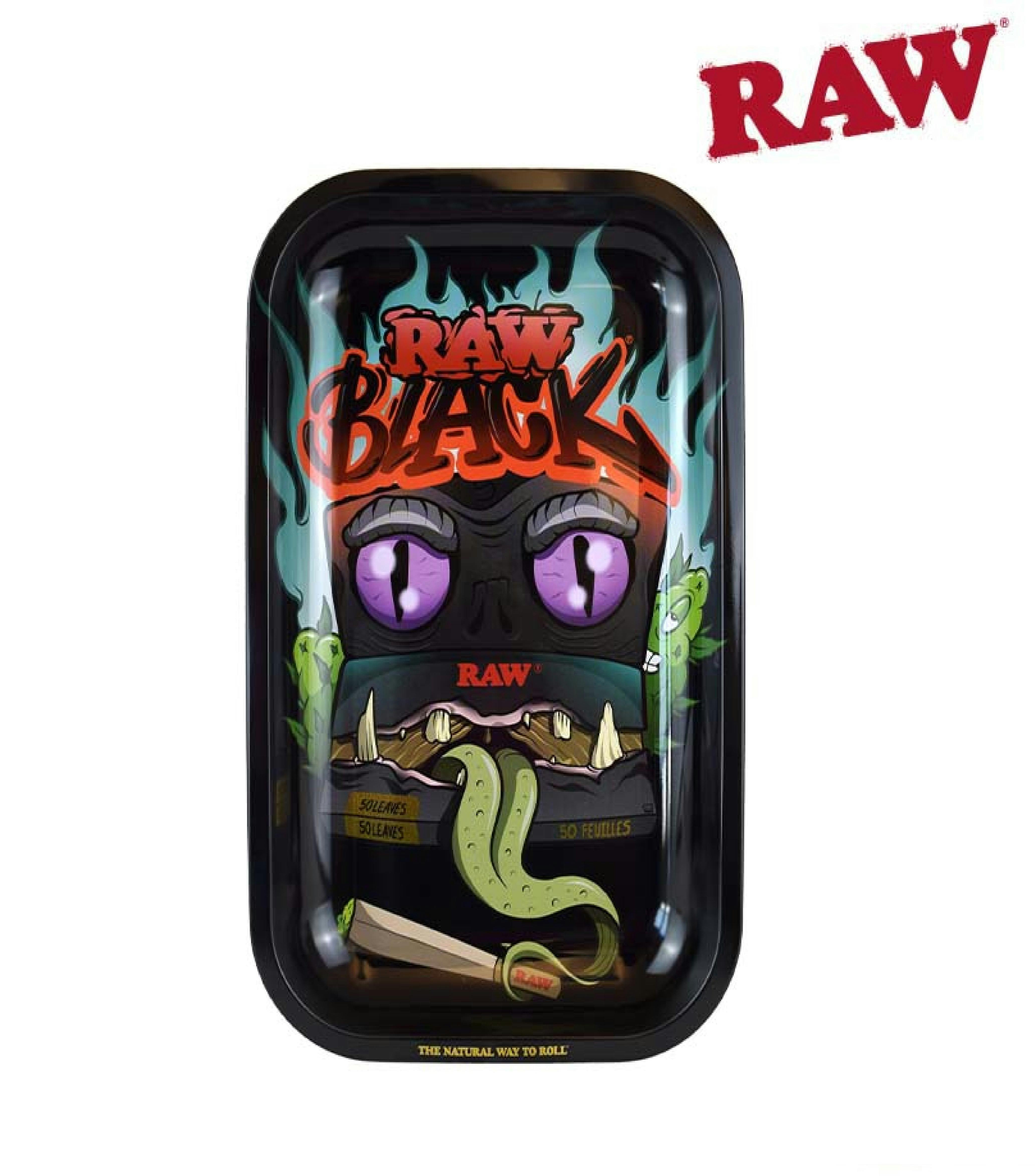 Raw - Rolling Trays - Black Monster Large