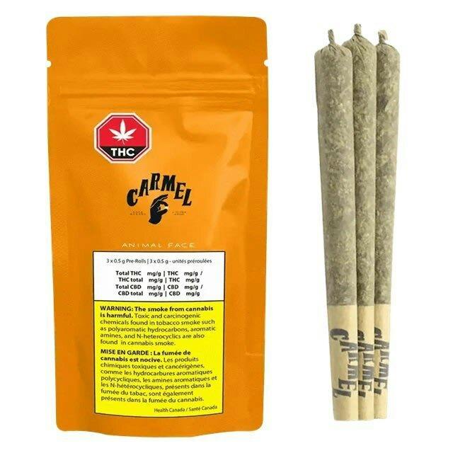 Carmel - Animal Face 3x0.5g Pre-Rolls