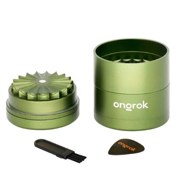 Ongrok - Flower Petal Toothless 5 Piece Grinder (Green)