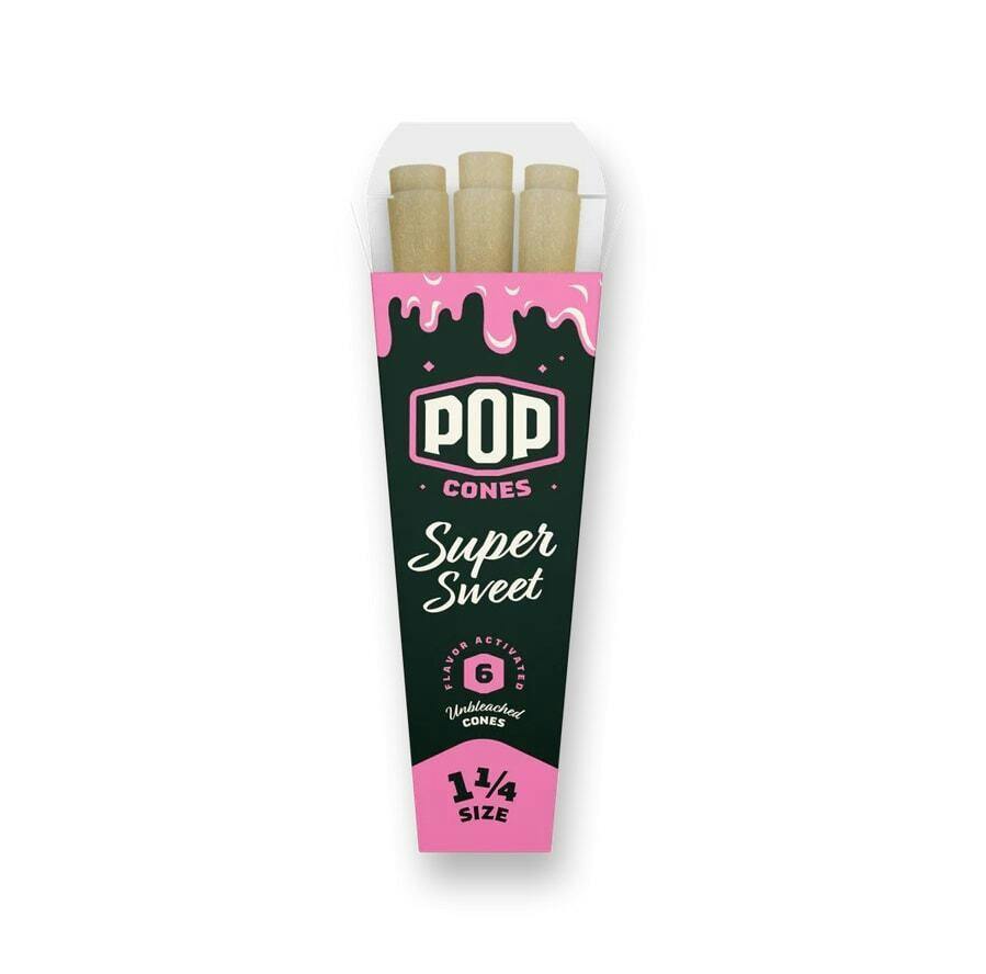 Pop Cones - 1 1/4" Unbleached Cones (Super Sweet) (6 Pack)