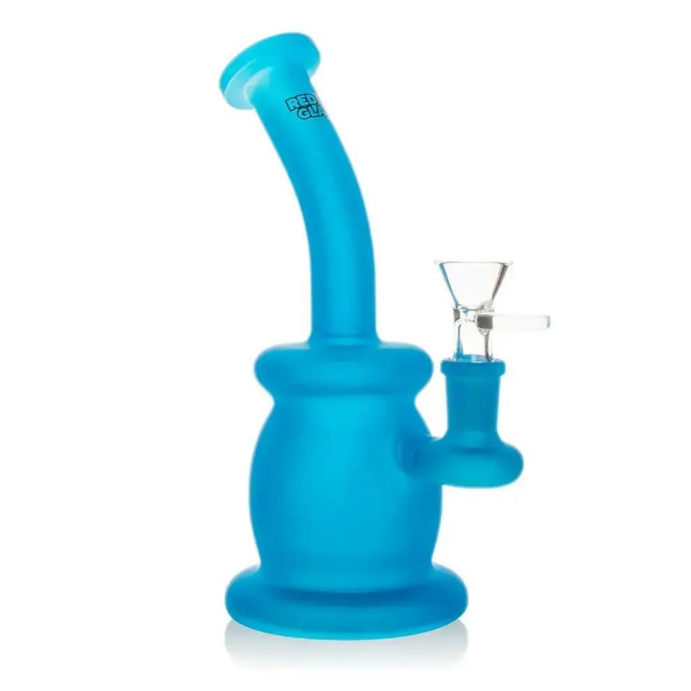 Red Eye Glass - 7.5" Frosted Bubbler (Blue)