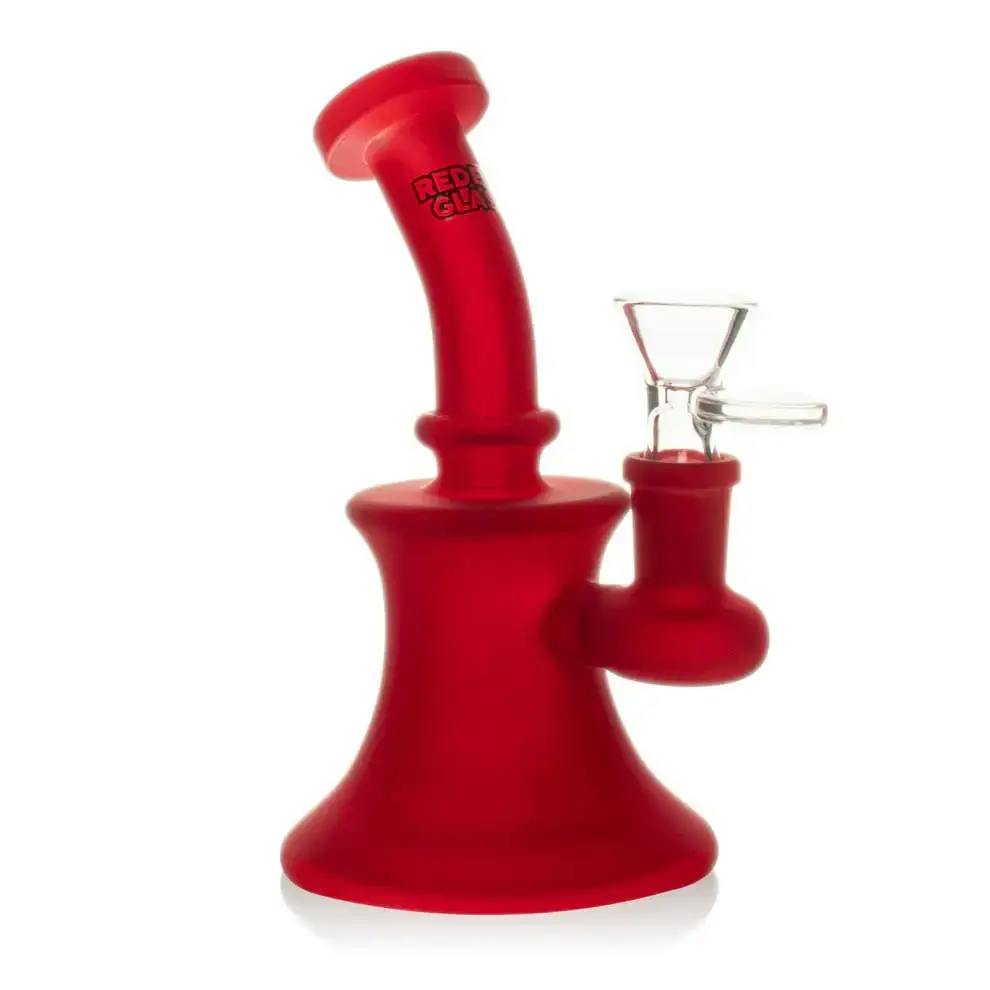 Red Eye Glass - 5" Frosted Bubbler (Red)