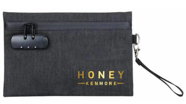 Honey Kenmore Stash Bag w/ Combo Lock