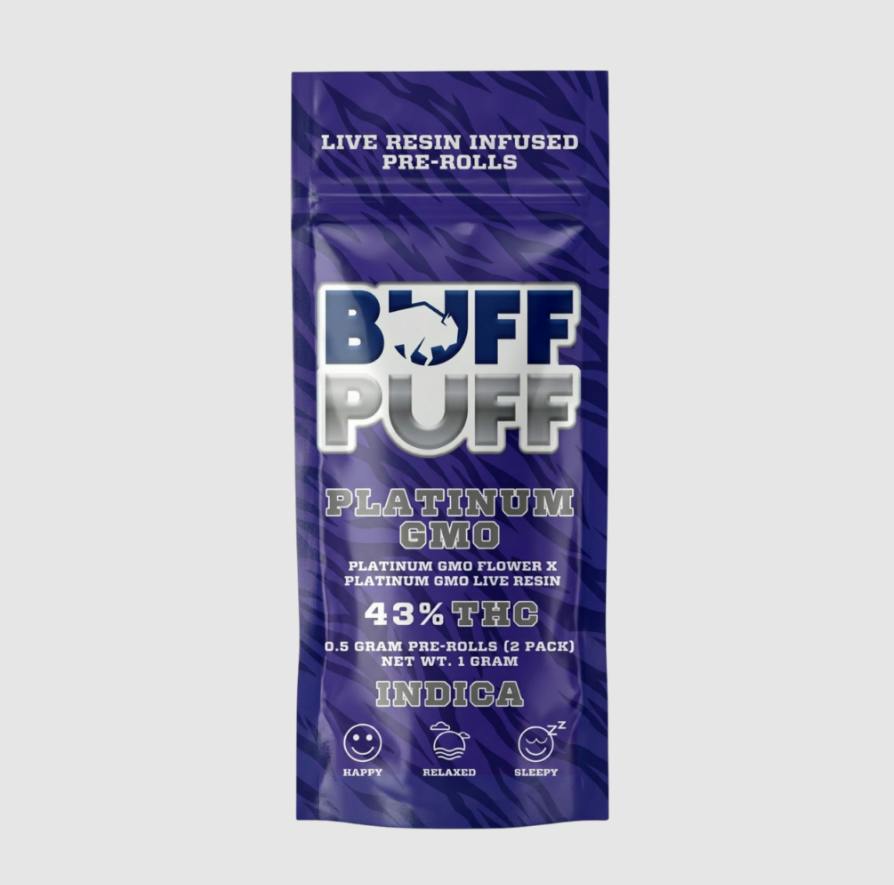 Buff Puff - Infused Preroll - Platinum GMO - 2pk