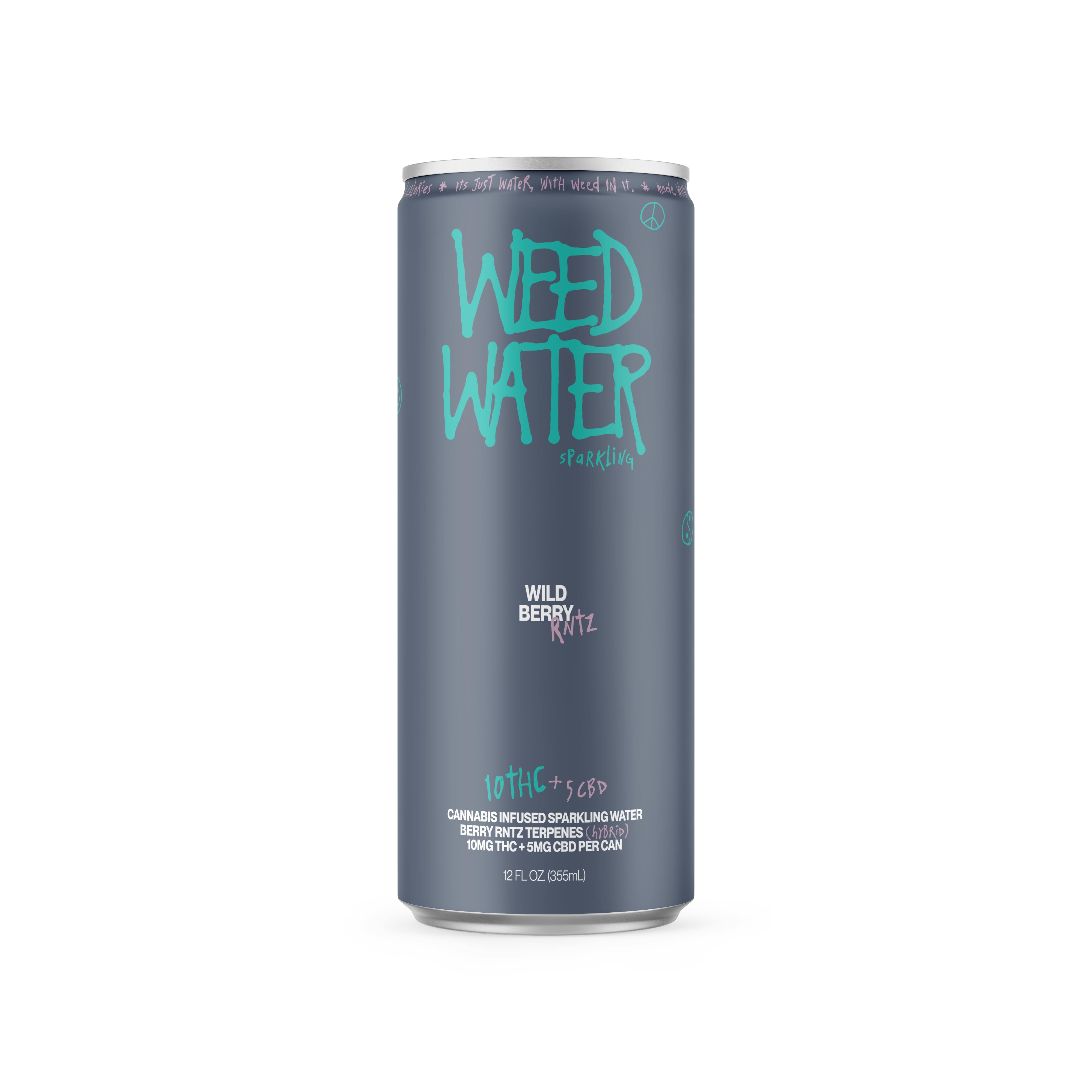 Weed Water - Beverage Single Can - Wild Berry Rntz - 12oz