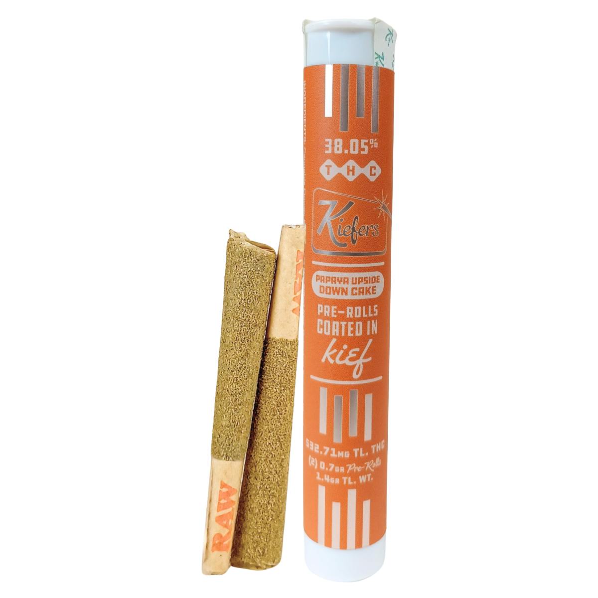 Bison Botanics - Infused Preroll - Kiefers Papaya Upside Down Cake - 2pk