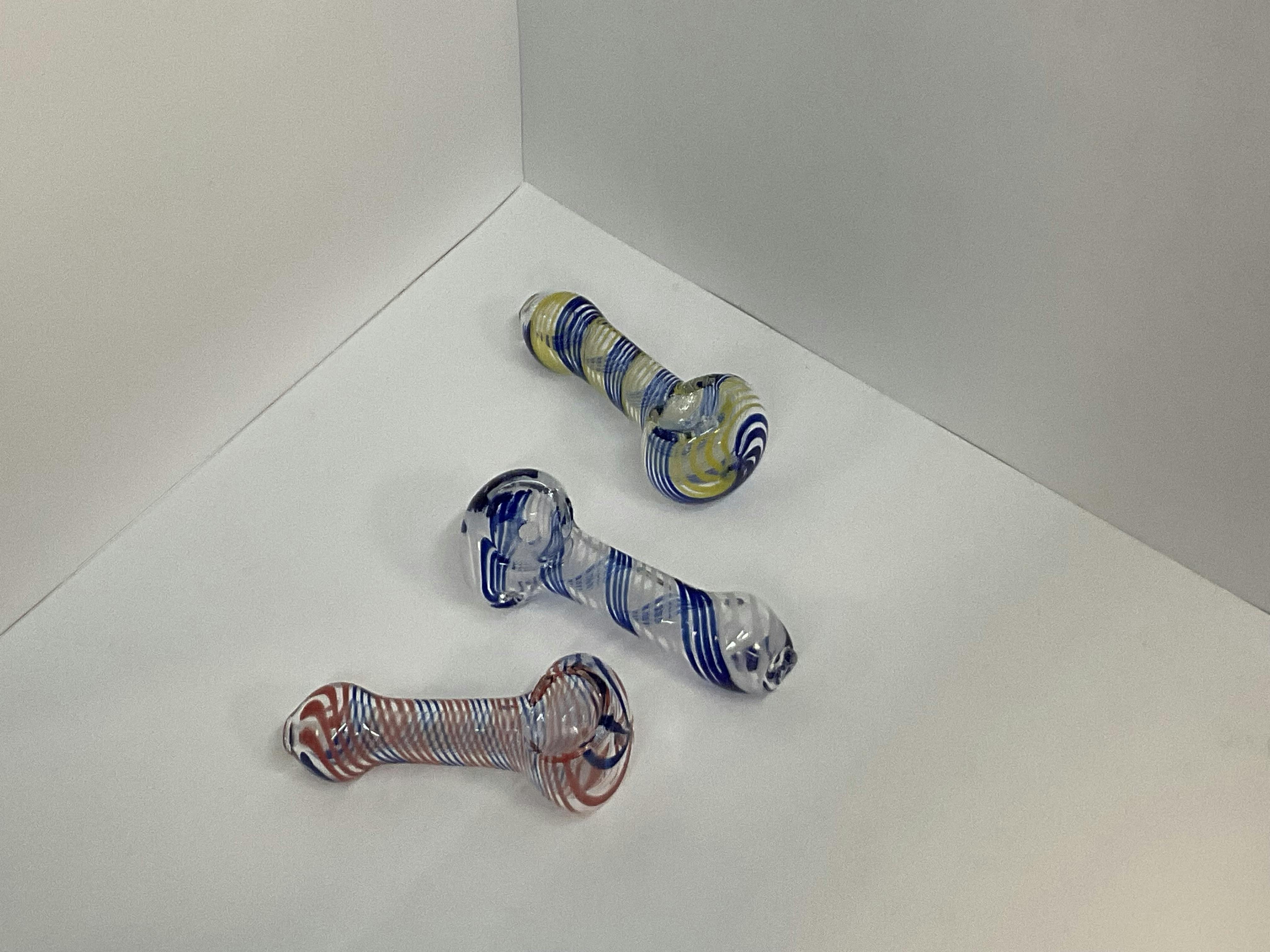 106901 2.5' Hand Pipe Swirl/Assorted 100ct