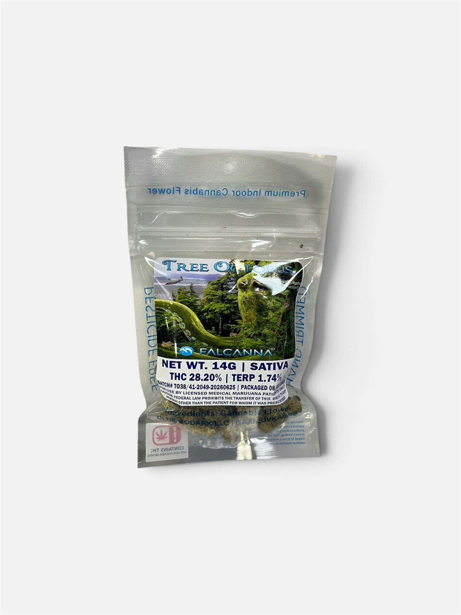 Falcanna Pre-Pack Flower - 14g Tree Octopus - Sativa