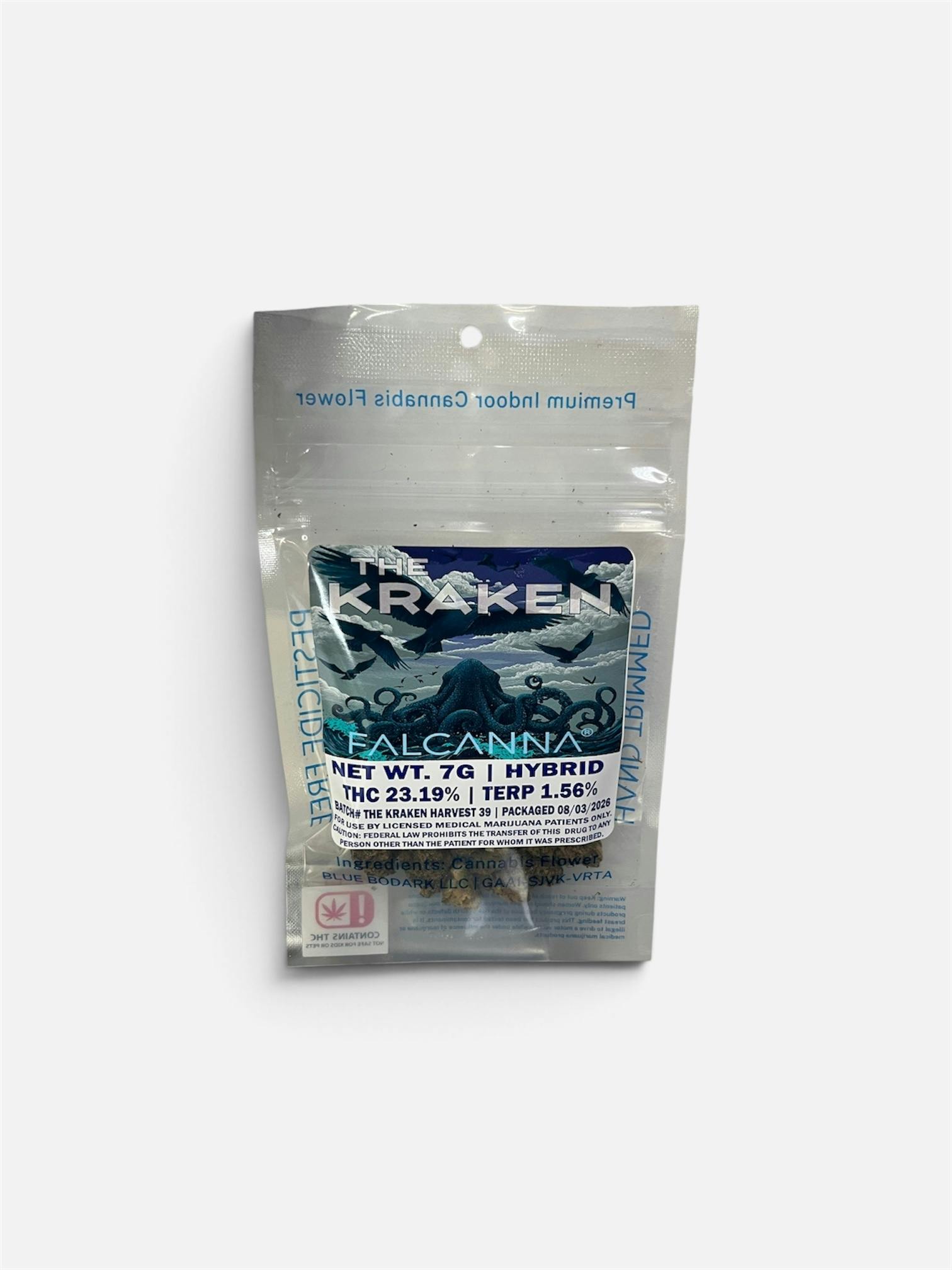 Falcanna Pre-Pack Flower - 7g The Kraken - Hybrid