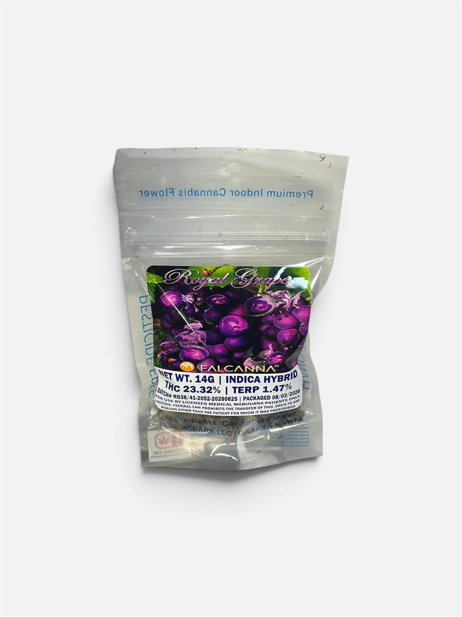 Falcanna Pre-Pack Flower - 14g Royal Grape - Indica