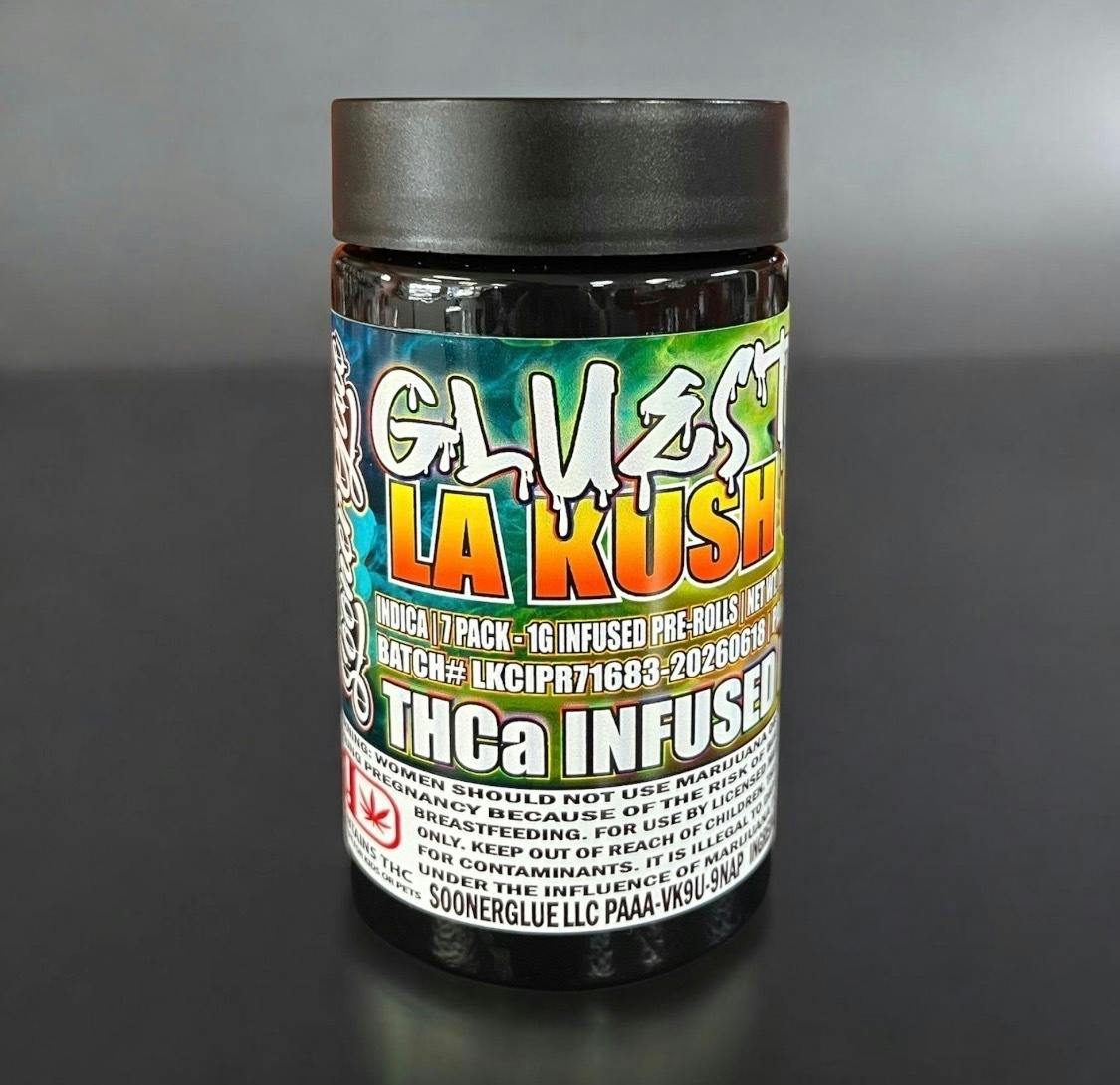 Soonerglue - 7pk Diamond Infused Gluestick - LA Kush Cake - Indica