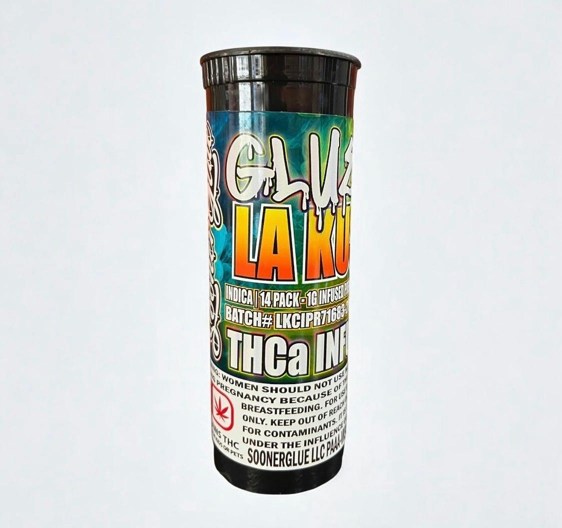 Soonerglue - 14pk Diamond Infused Gluestick - LA Kush Cake - Indica